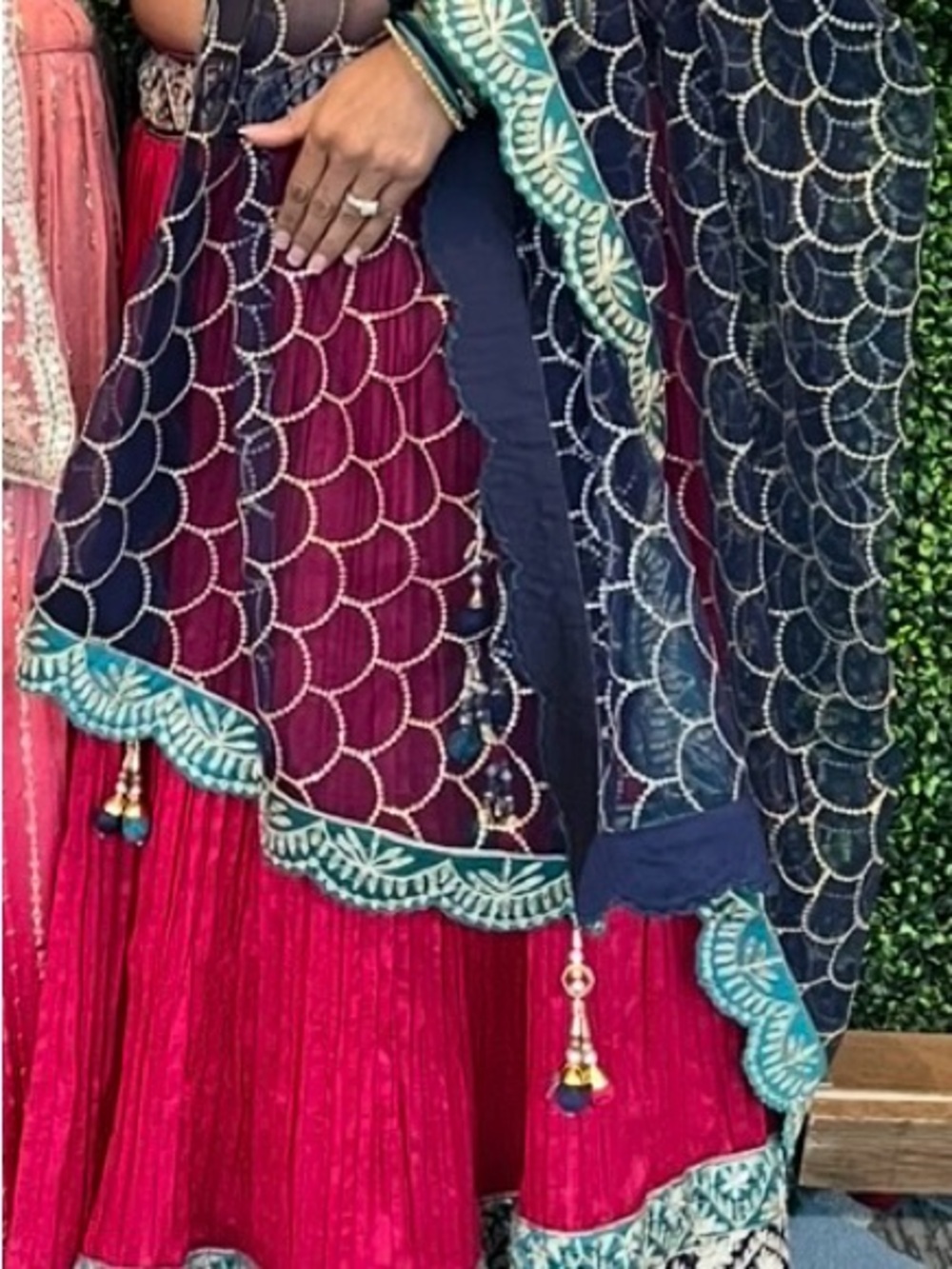 Lehenga choli hot pink